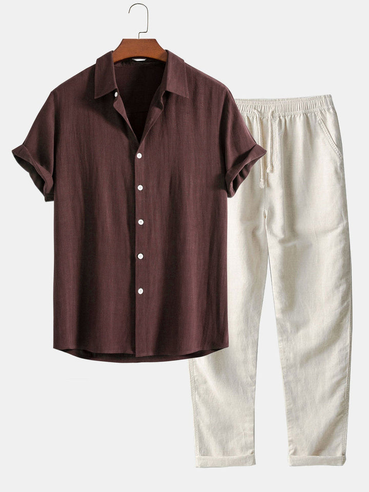 Fashion Canberra | Davit Casual Linen Set