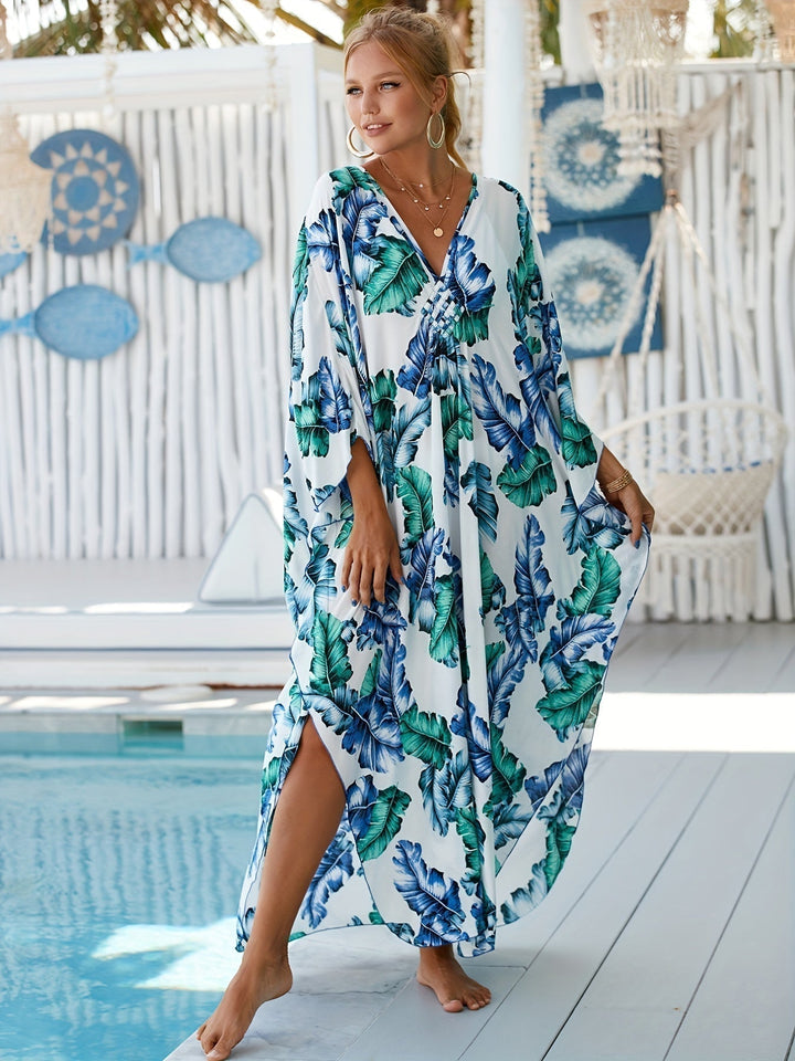 Fashion Canberra I Nathalie Tropical Palm Leaf Dress