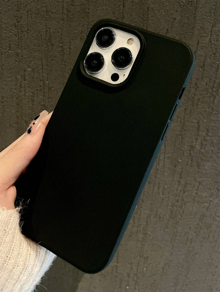 Matte Candy-Colored Silicone Case – Shockproof Minimalist Design, Compatible with iPhone 11–16 Series