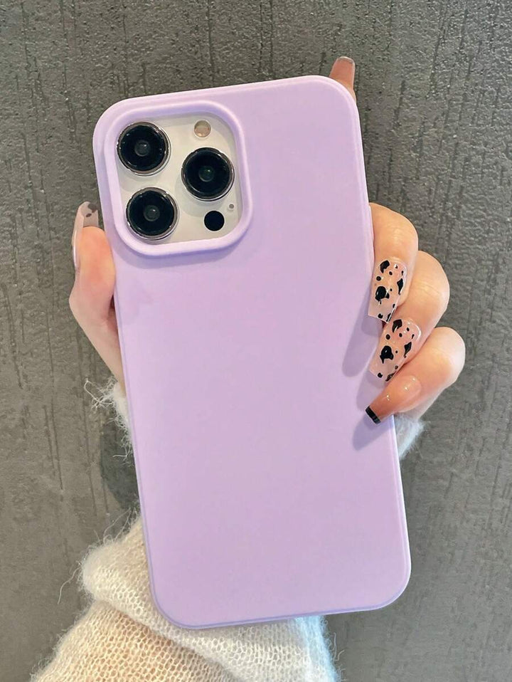 Matte Candy-Colored Silicone Case – Shockproof Minimalist Design, Compatible with iPhone 11–16 Series