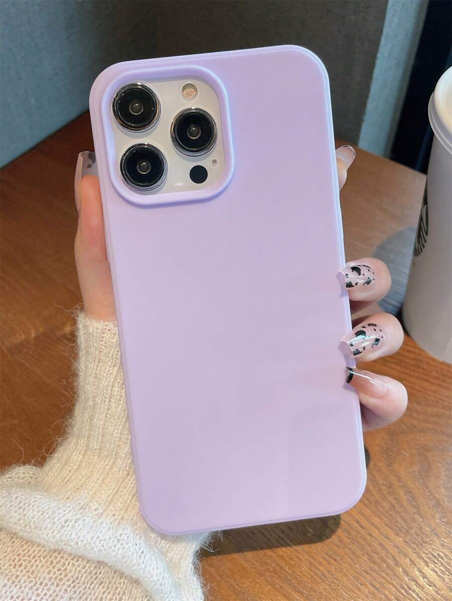Matte Candy-Colored Silicone Case – Shockproof Minimalist Design, Compatible with iPhone 11–16 Series