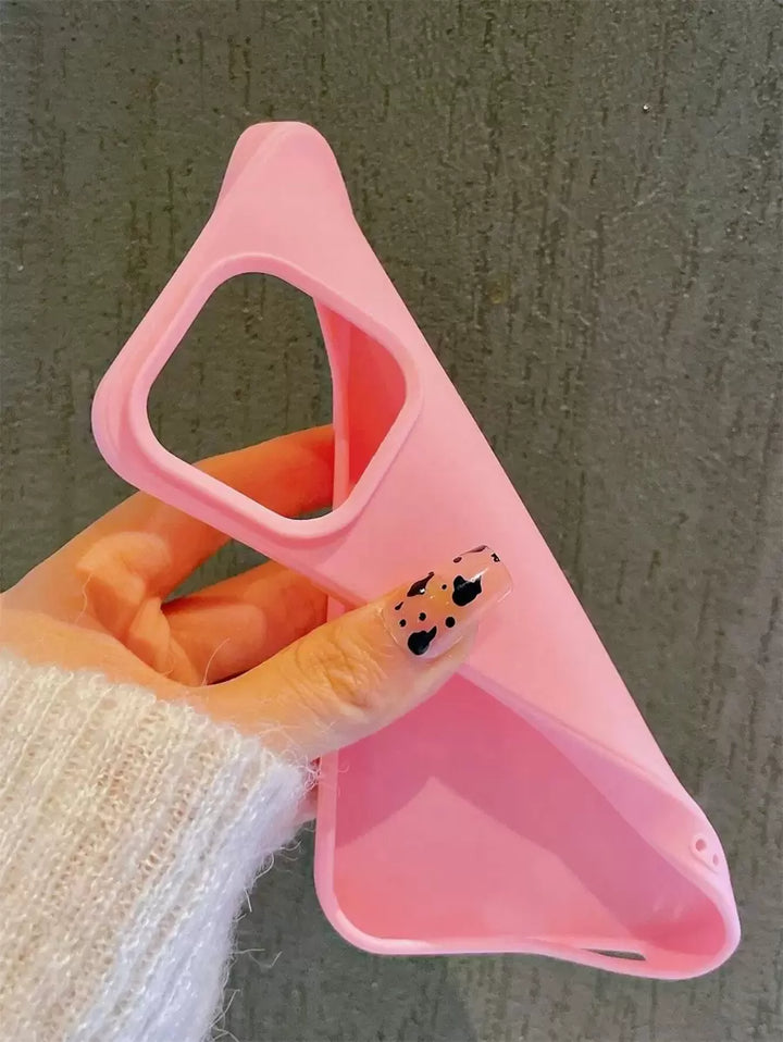 Matte Candy-Colored Silicone Case – Shockproof Minimalist Design, Compatible with iPhone 11–16 Series