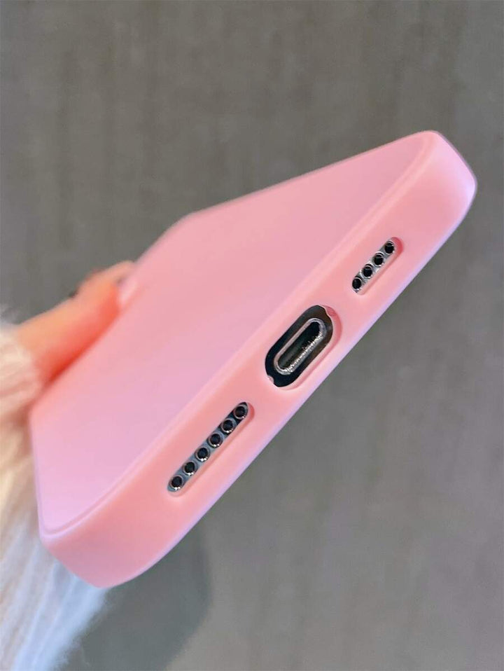 Matte Candy-Colored Silicone Case – Shockproof Minimalist Design, Compatible with iPhone 11–16 Series