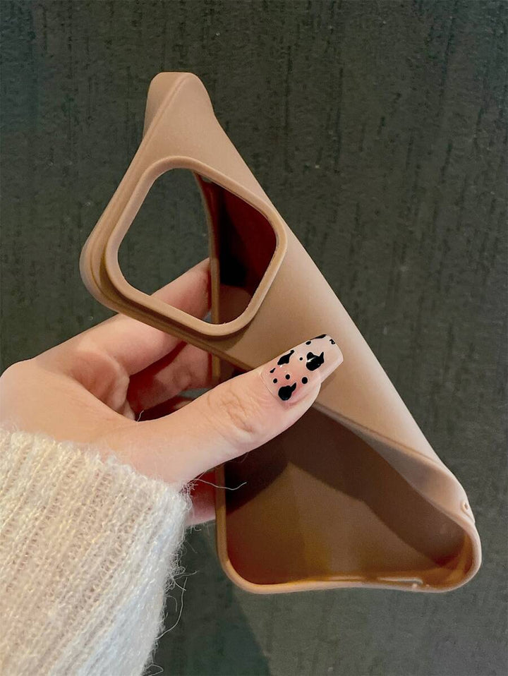Matte Candy-Colored Silicone Case – Shockproof Minimalist Design, Compatible with iPhone 11–16 Series