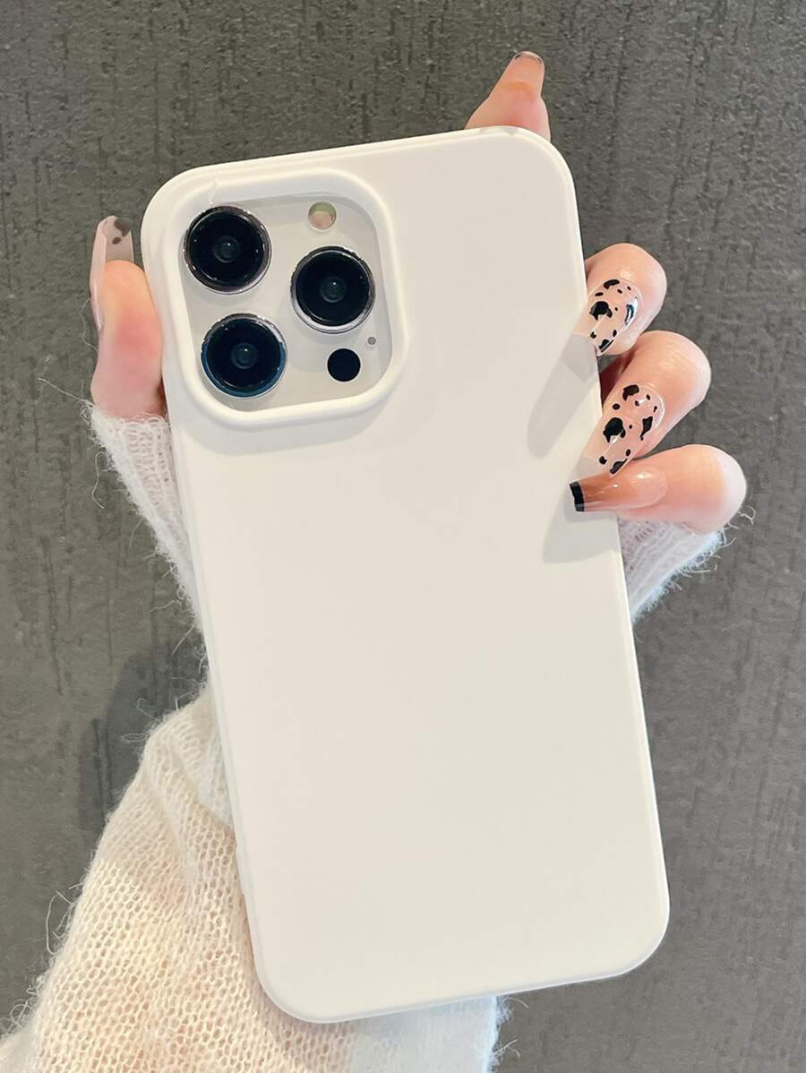 Matte Candy-Colored Silicone Case – Shockproof Minimalist Design, Compatible with iPhone 11–16 Series