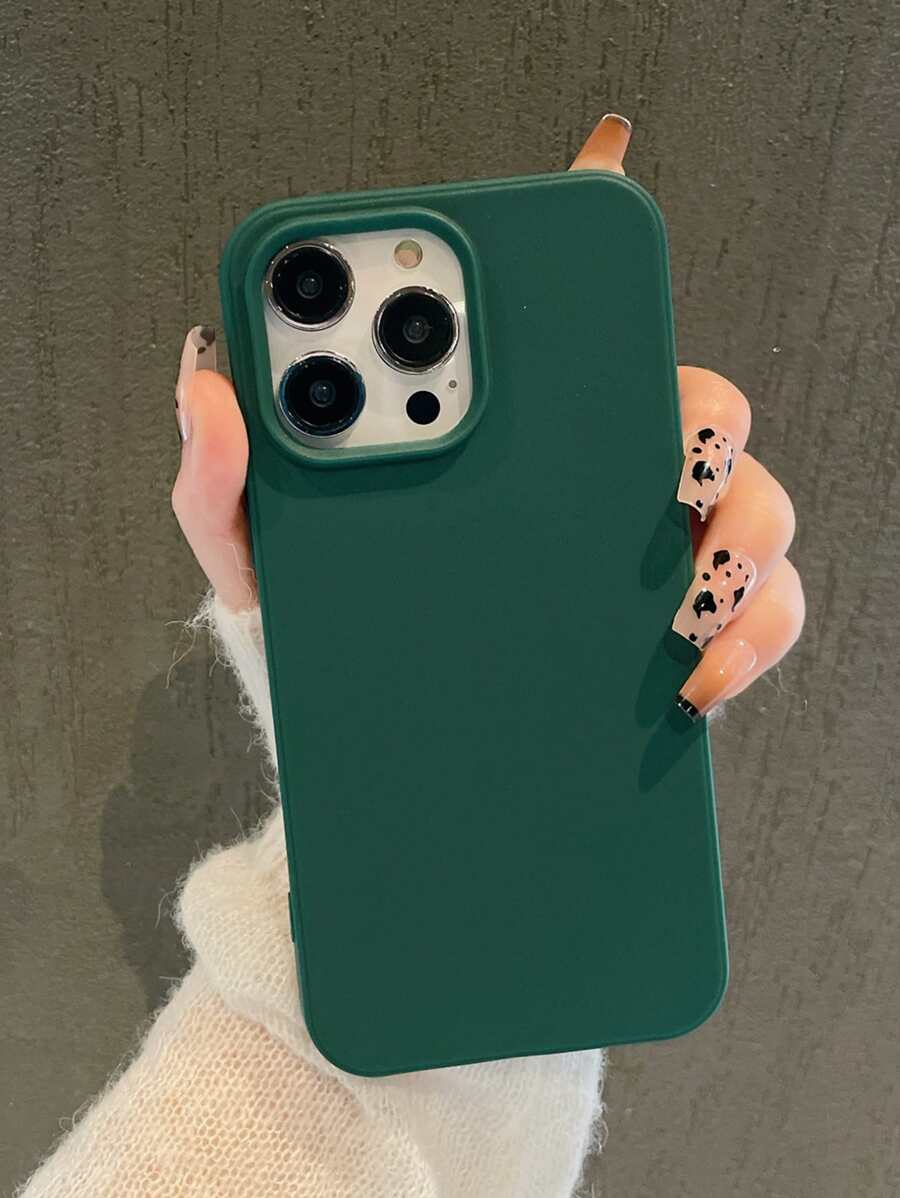 Matte Candy-Colored Silicone Case – Shockproof Minimalist Design, Compatible with iPhone 11–16 Series