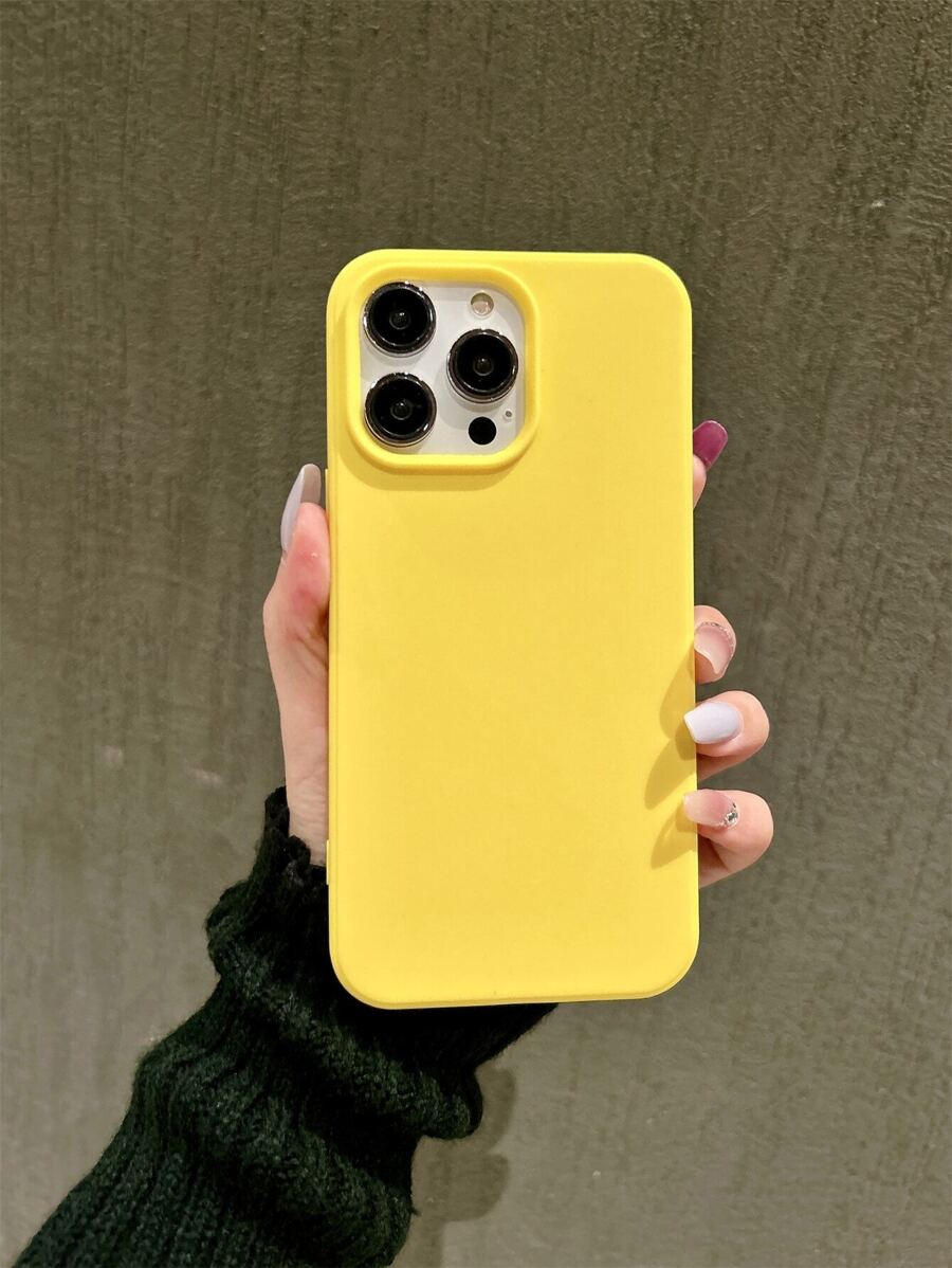 Matte Candy-Colored Silicone Case – Shockproof Minimalist Design, Compatible with iPhone 11–16 Series