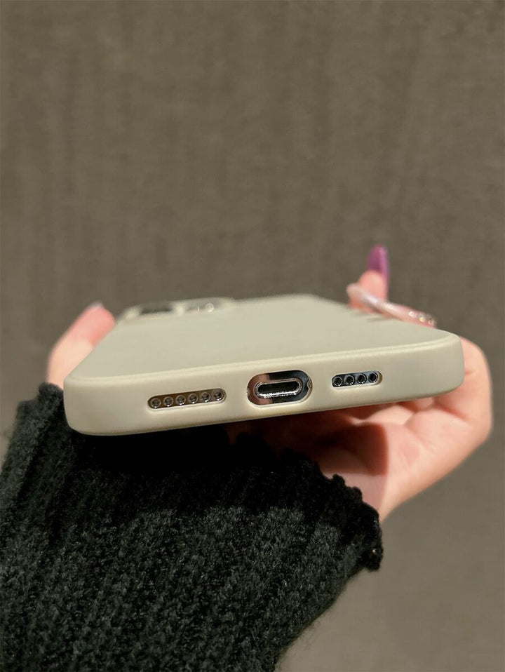 Matte Candy-Colored Silicone Case – Shockproof Minimalist Design, Compatible with iPhone 11–16 Series