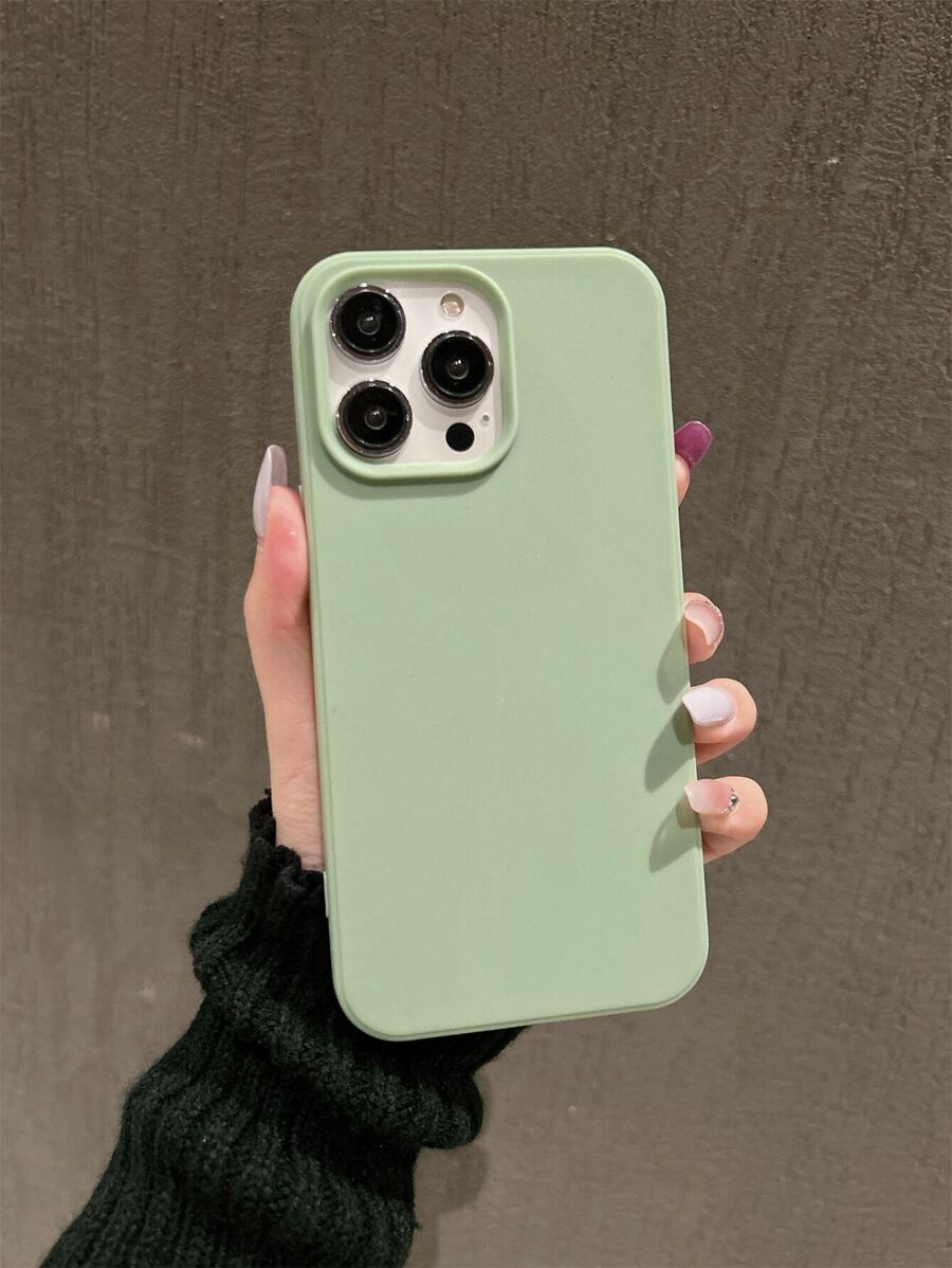 Matte Candy-Colored Silicone Case – Shockproof Minimalist Design, Compatible with iPhone 11–16 Series