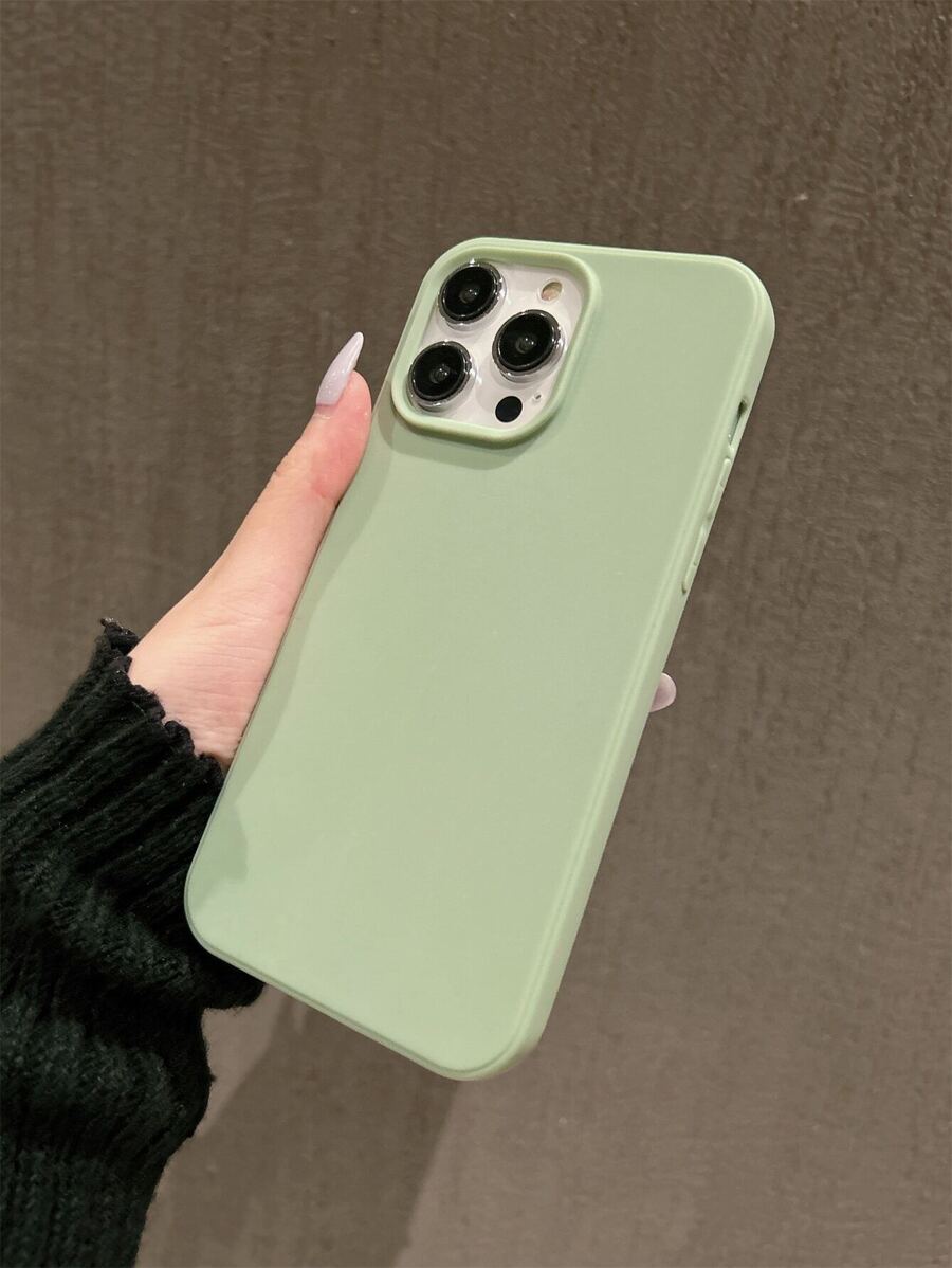 Matte Candy-Colored Silicone Case – Shockproof Minimalist Design, Compatible with iPhone 11–16 Series