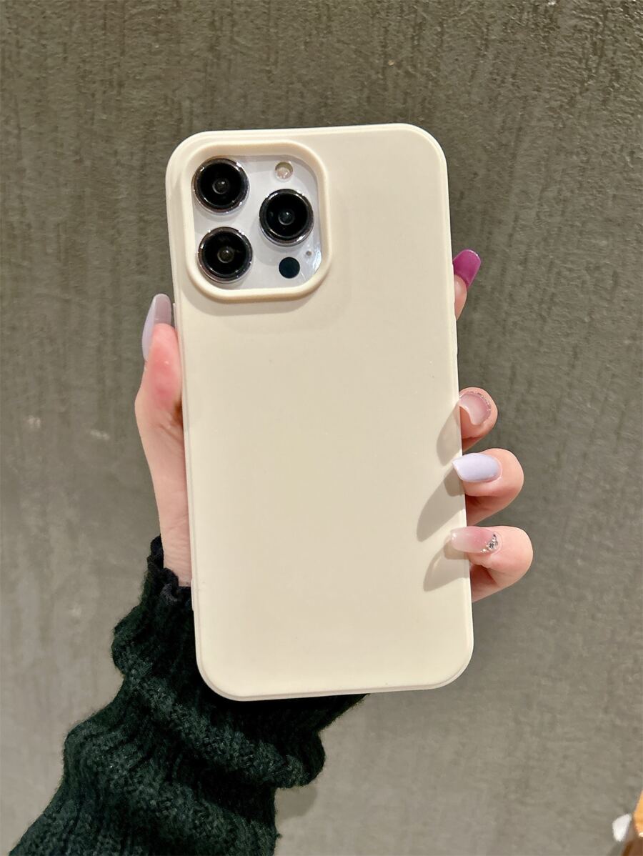 Matte Candy-Colored Silicone Case – Shockproof Minimalist Design, Compatible with iPhone 11–16 Series