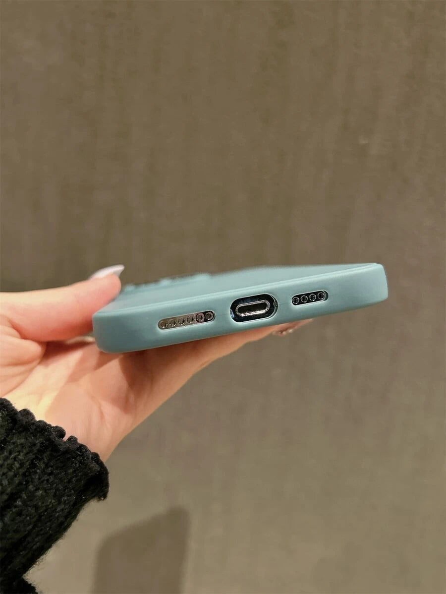 Matte Candy-Colored Silicone Case – Shockproof Minimalist Design, Compatible with iPhone 11–16 Series