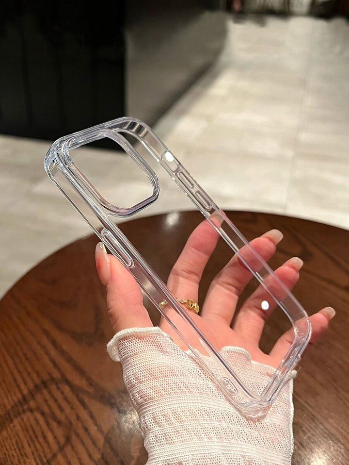 Simple Clear Acrylic Phone Case – Compatible with iPhone 7 to 16 Series (All Models)