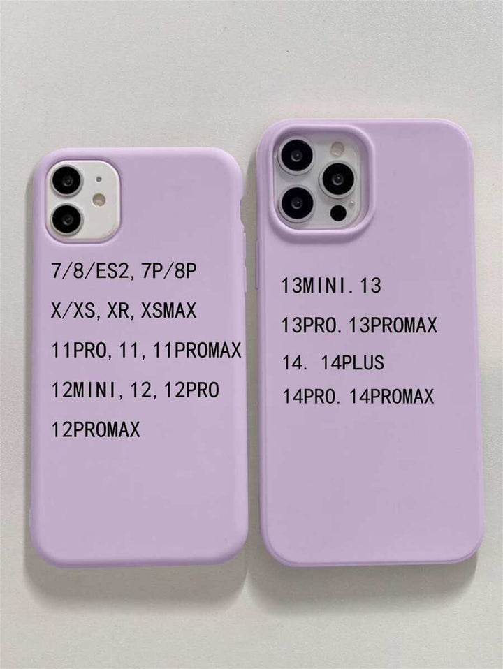 Matte Candy-Colored Silicone Case – Shockproof Minimalist Design, Compatible with iPhone 11–16 Series