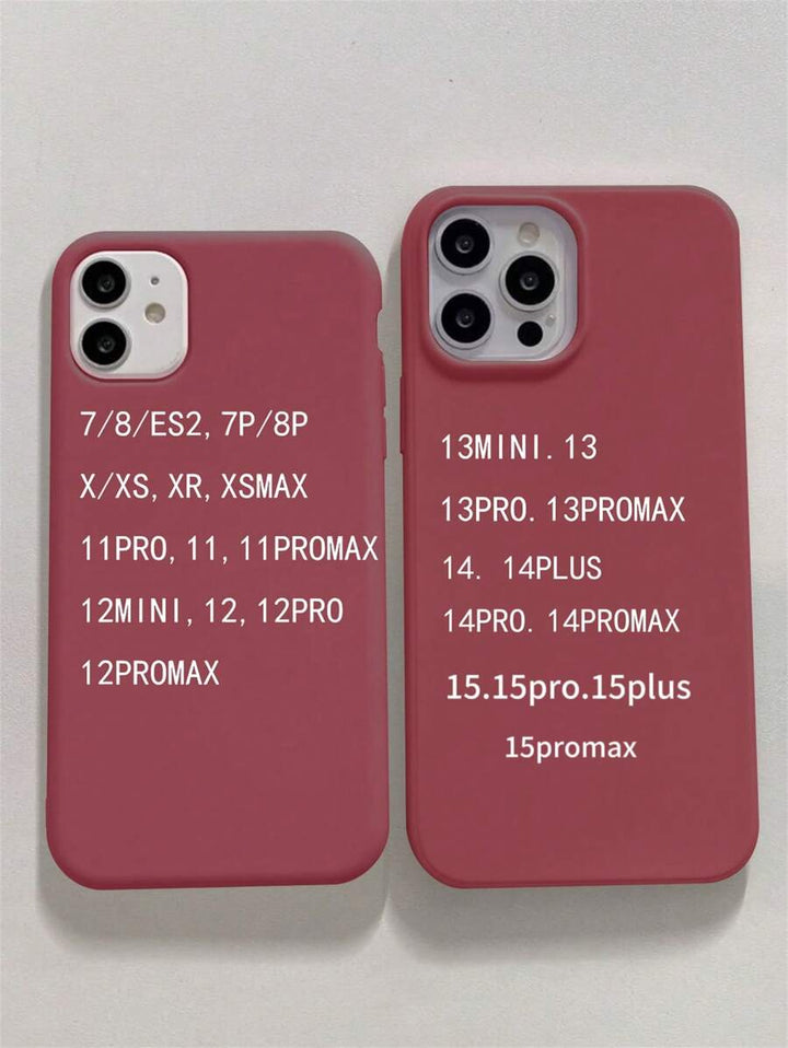 Matte Candy-Colored Silicone Case – Shockproof Minimalist Design, Compatible with iPhone 11–16 Series