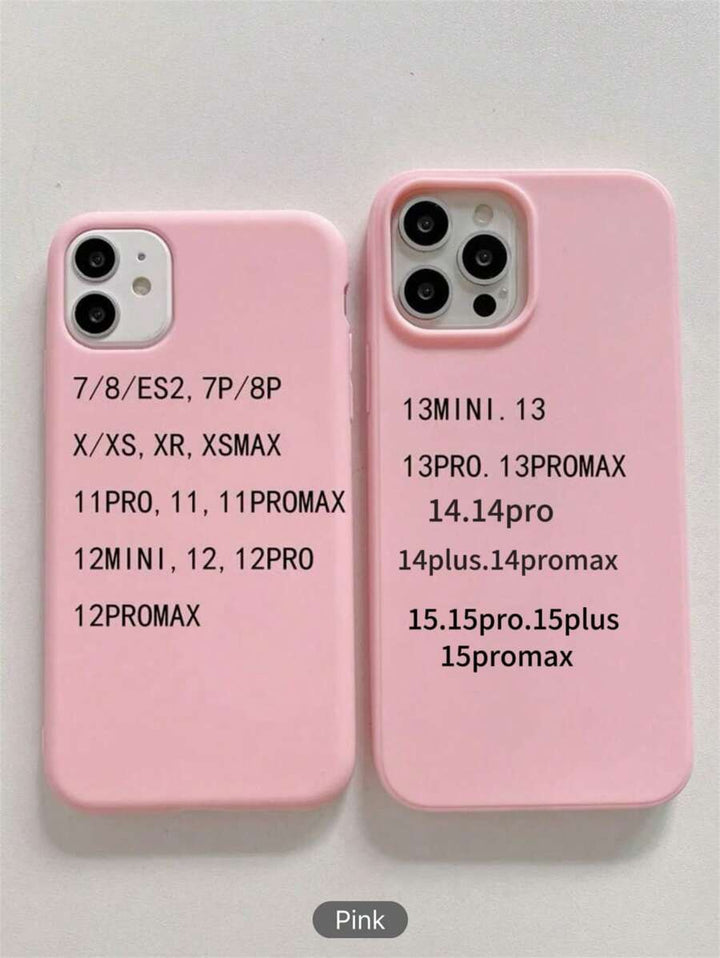 Matte Candy-Colored Silicone Case – Shockproof Minimalist Design, Compatible with iPhone 11–16 Series
