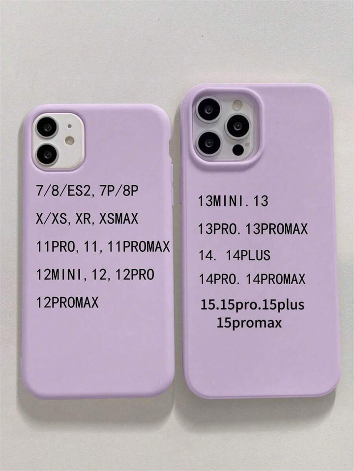 Matte Candy-Colored Silicone Case – Shockproof Minimalist Design, Compatible with iPhone 11–16 Series