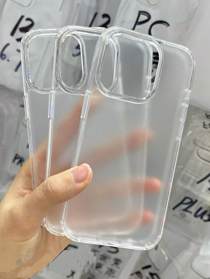 Simple Clear Acrylic Phone Case – Compatible with iPhone 7 to 16 Series (All Models)