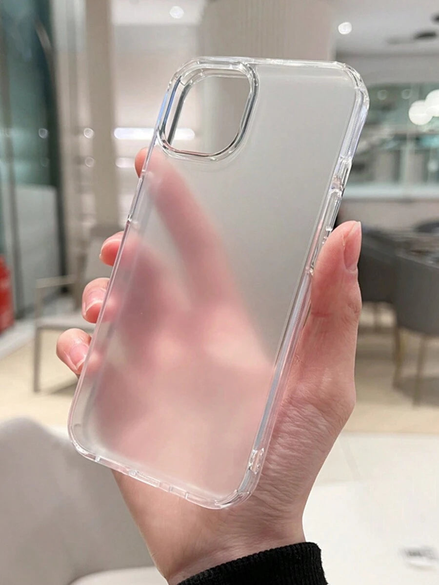 Simple Clear Acrylic Phone Case – Compatible with iPhone 7 to 16 Series (All Models)