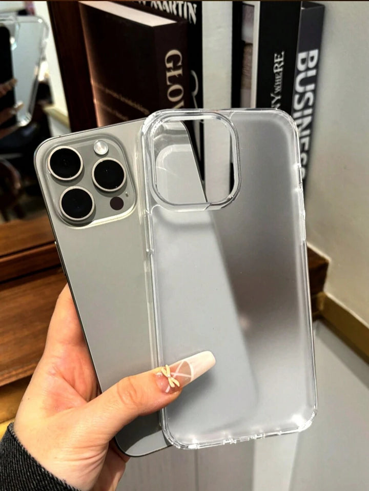 Simple Clear Acrylic Phone Case – Compatible with iPhone 7 to 16 Series (All Models)