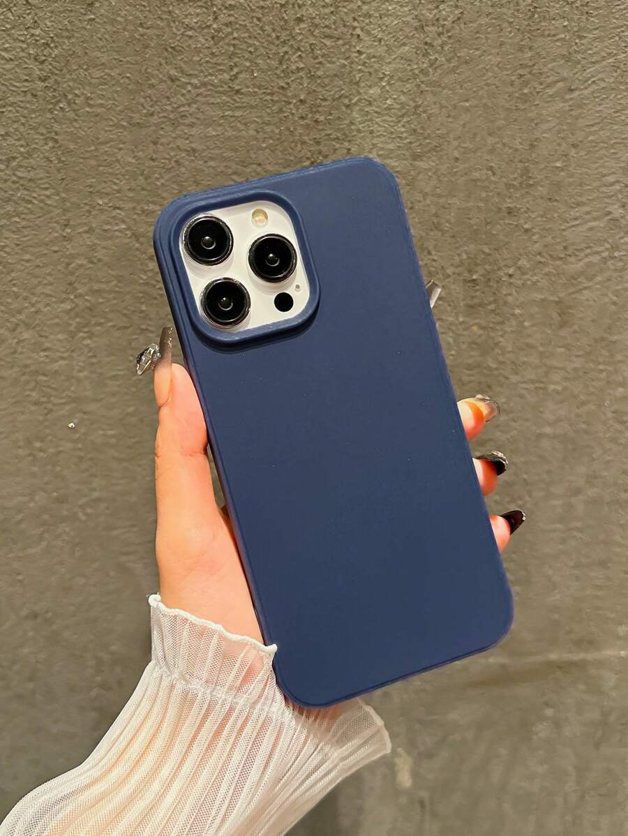 Matte Candy-Colored Silicone Case – Shockproof Minimalist Design, Compatible with iPhone 11–16 Series