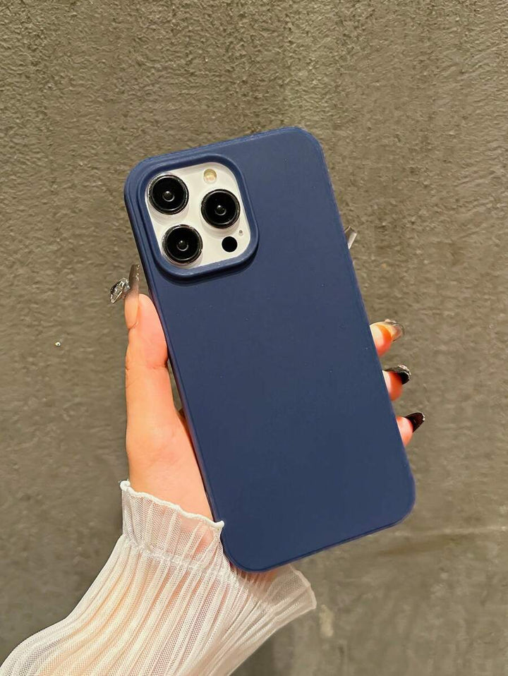 Matte Candy-Colored Silicone Case – Shockproof Minimalist Design, Compatible with iPhone 11–16 Series