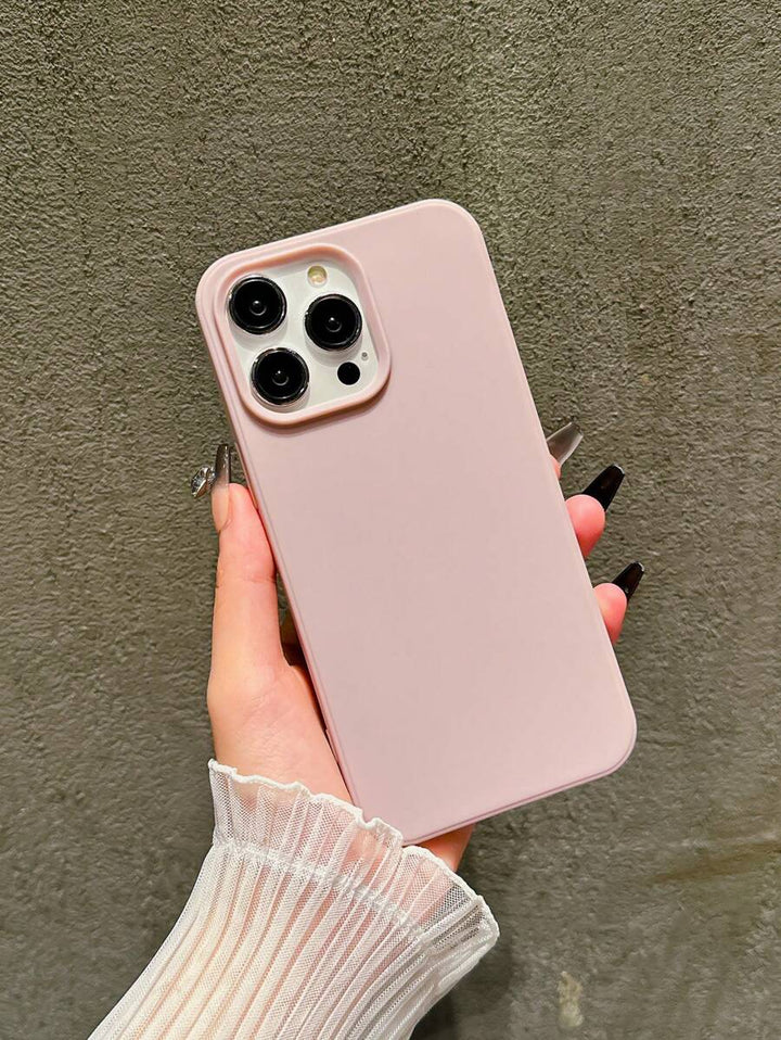 Matte Candy-Colored Silicone Case – Shockproof Minimalist Design, Compatible with iPhone 11–16 Series