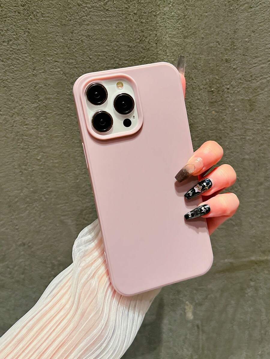 Matte Candy-Colored Silicone Case – Shockproof Minimalist Design, Compatible with iPhone 11–16 Series