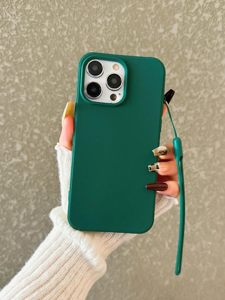 Matte Candy-Colored Silicone Case – Shockproof Minimalist Design, Compatible with iPhone 11–16 Series