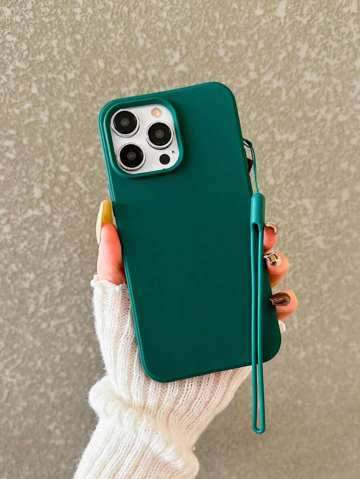 Matte Candy-Colored Silicone Case – Shockproof Minimalist Design, Compatible with iPhone 11–16 Series