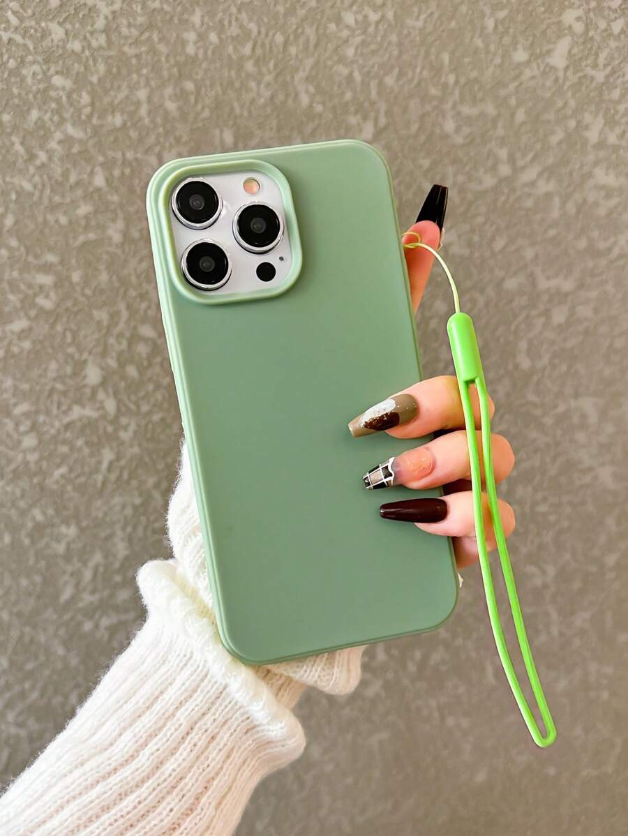 Matte Candy-Colored Silicone Case – Shockproof Minimalist Design, Compatible with iPhone 11–16 Series