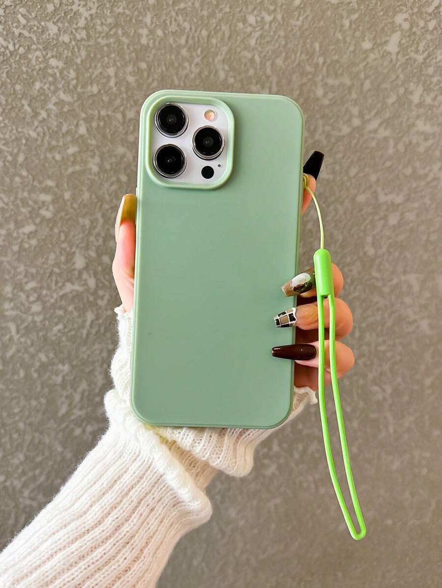 Matte Candy-Colored Silicone Case – Shockproof Minimalist Design, Compatible with iPhone 11–16 Series
