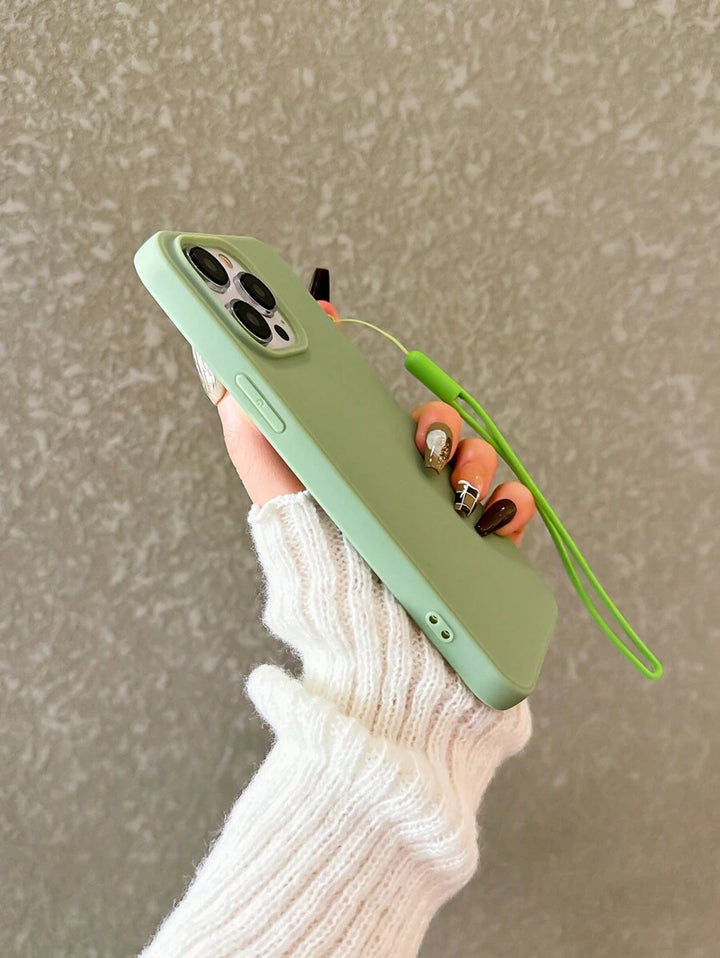 Matte Candy-Colored Silicone Case – Shockproof Minimalist Design, Compatible with iPhone 11–16 Series
