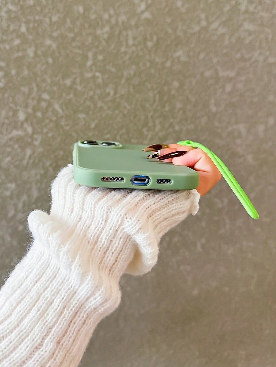 Matte Candy-Colored Silicone Case – Shockproof Minimalist Design, Compatible with iPhone 11–16 Series