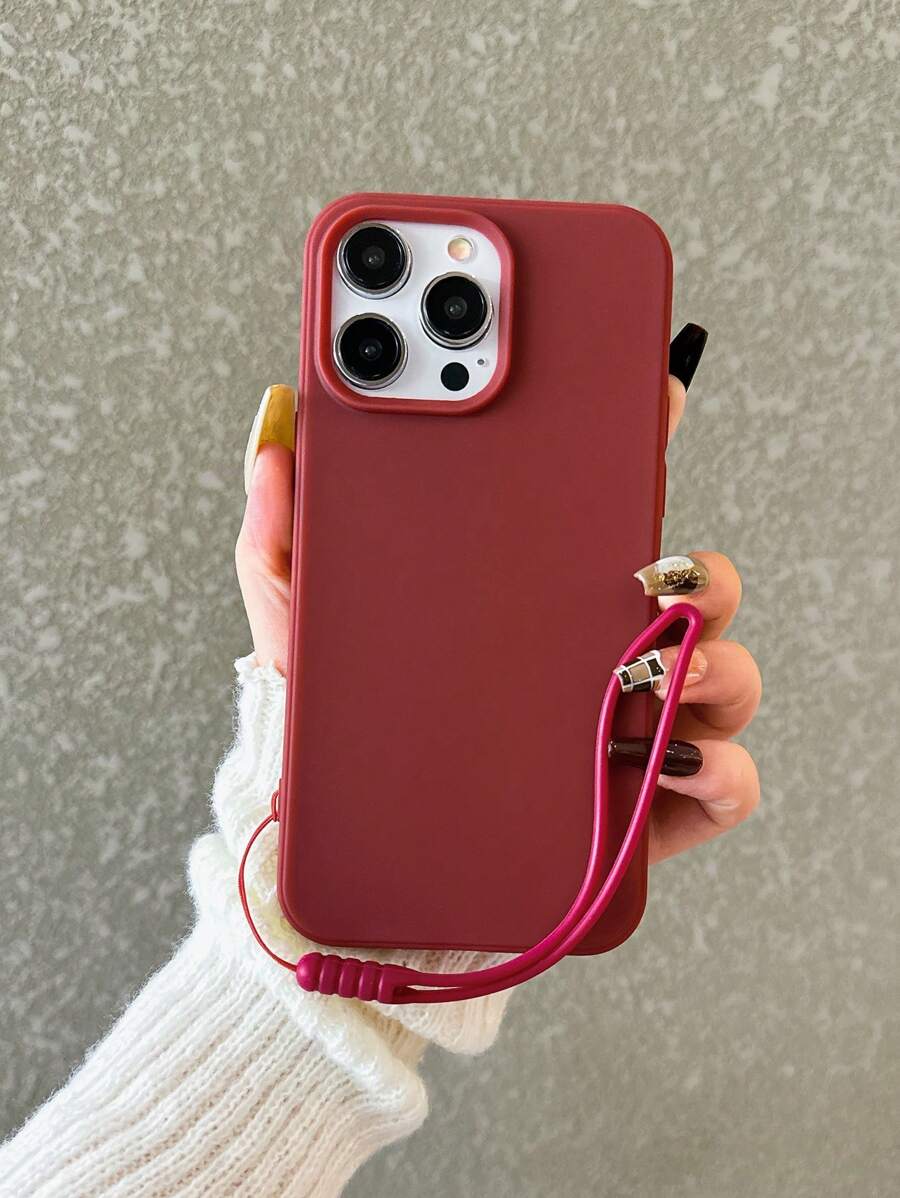 Matte Candy-Colored Silicone Case – Shockproof Minimalist Design, Compatible with iPhone 11–16 Series