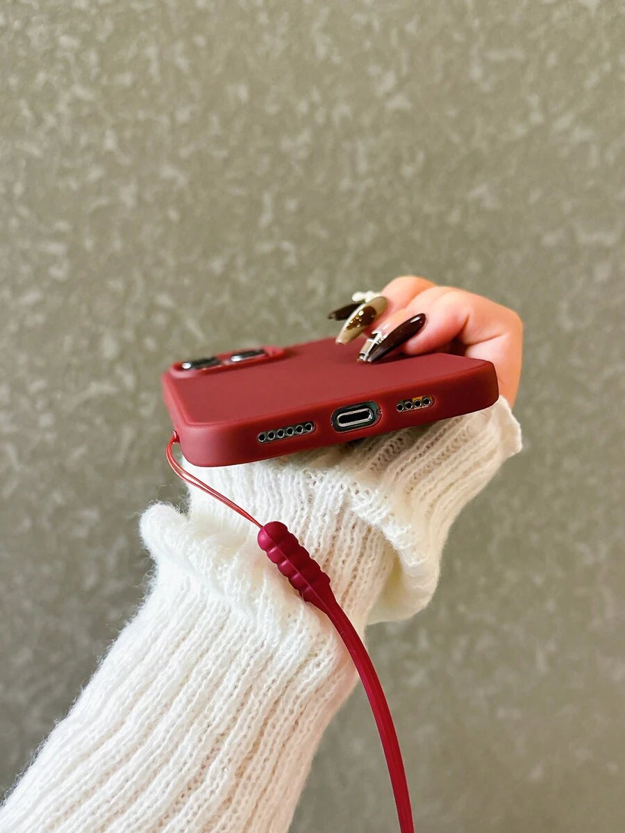 Matte Candy-Colored Silicone Case – Shockproof Minimalist Design, Compatible with iPhone 11–16 Series