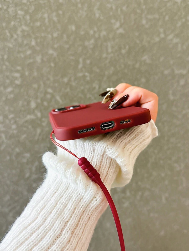 Matte Candy-Colored Silicone Case – Shockproof Minimalist Design, Compatible with iPhone 11–16 Series