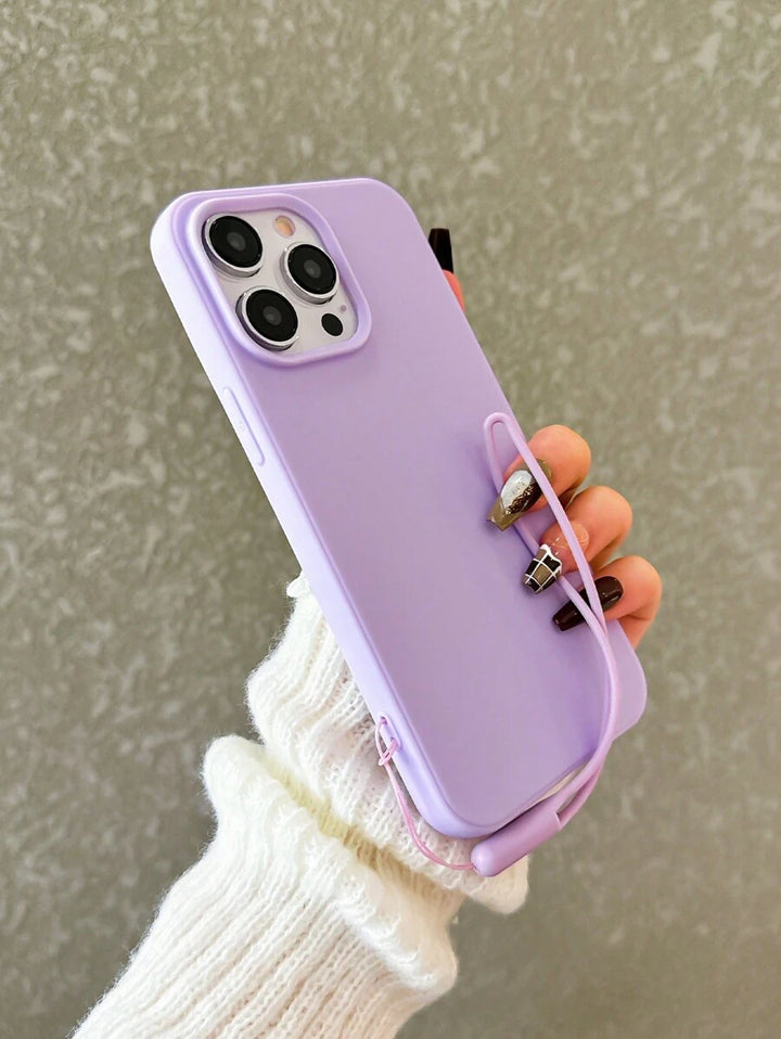 Matte Candy-Colored Silicone Case – Shockproof Minimalist Design, Compatible with iPhone 11–16 Series
