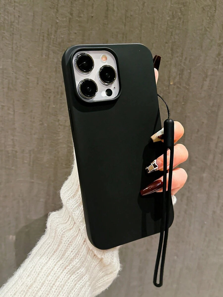 Matte Candy-Colored Silicone Case – Shockproof Minimalist Design, Compatible with iPhone 11–16 Series