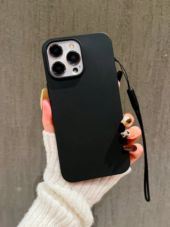 Matte Candy-Colored Silicone Case – Shockproof Minimalist Design, Compatible with iPhone 11–16 Series