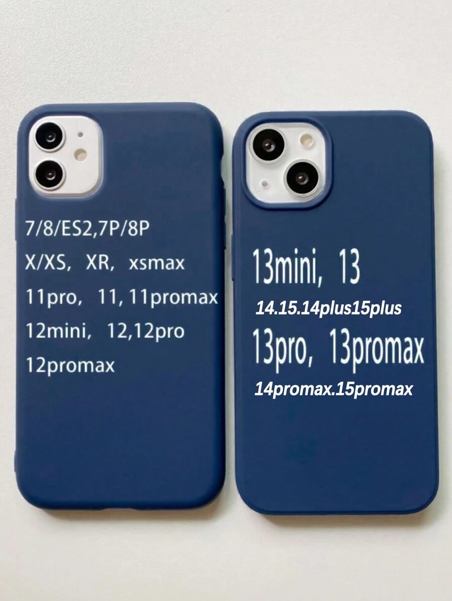 Matte Candy-Colored Silicone Case – Shockproof Minimalist Design, Compatible with iPhone 11–16 Series