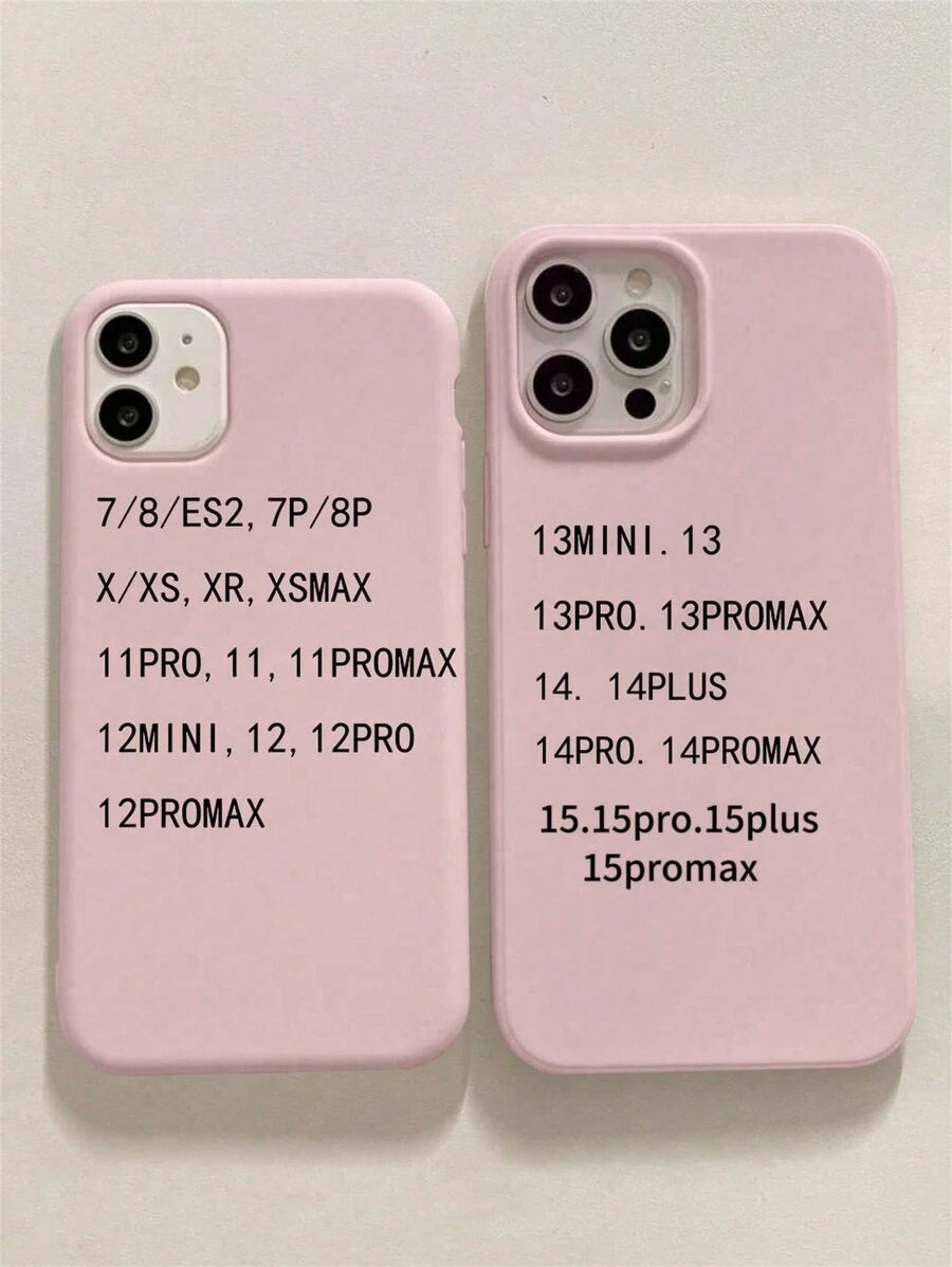 Matte Candy-Colored Silicone Case – Shockproof Minimalist Design, Compatible with iPhone 11–16 Series