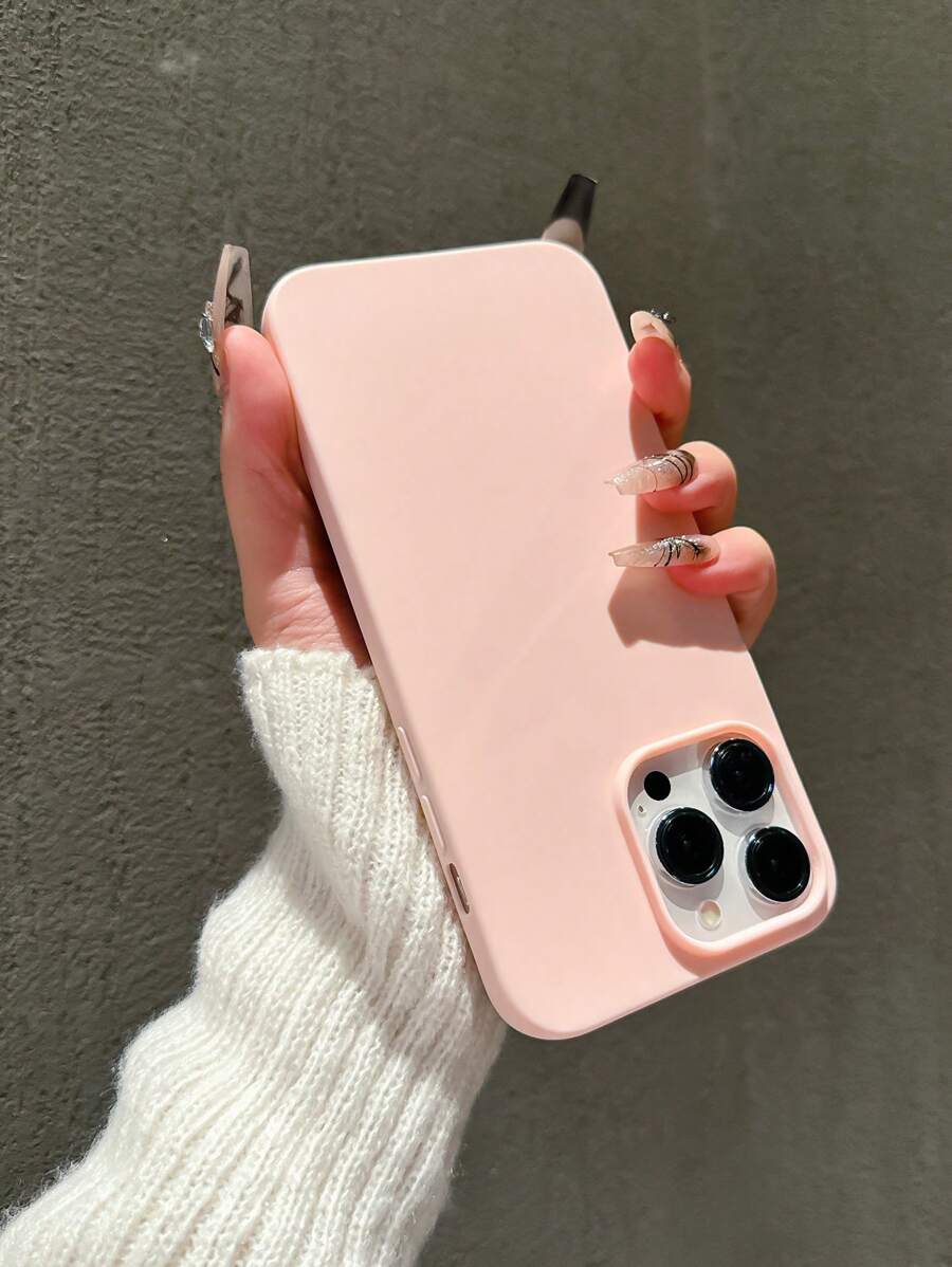 Matte Candy-Colored Silicone Case – Shockproof Minimalist Design, Compatible with iPhone 11–16 Series