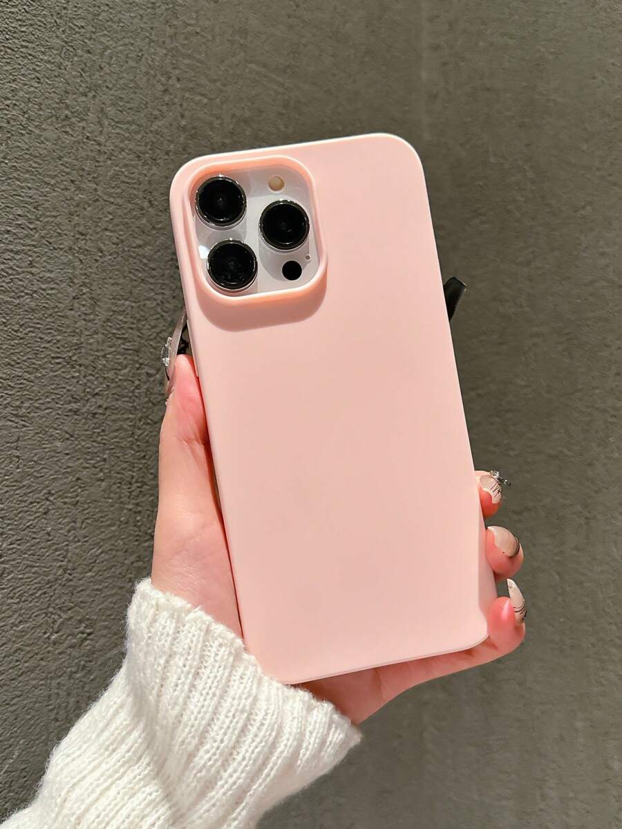 Matte Candy-Colored Silicone Case – Shockproof Minimalist Design, Compatible with iPhone 11–16 Series
