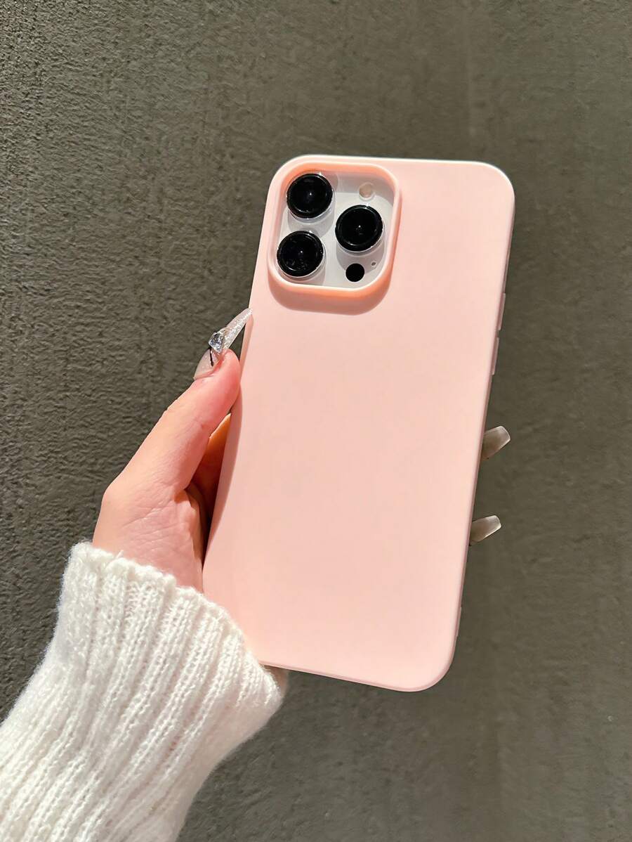 Matte Candy-Colored Silicone Case – Shockproof Minimalist Design, Compatible with iPhone 11–16 Series