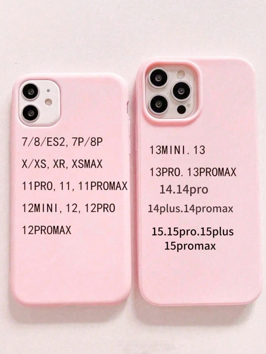 Matte Candy-Colored Silicone Case – Shockproof Minimalist Design, Compatible with iPhone 11–16 Series