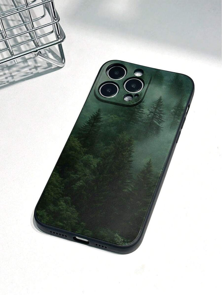 Stylish Watercolor Shockproof Phone Case with Woven Charm Strap – Compatible with iPhone & Redmi Models