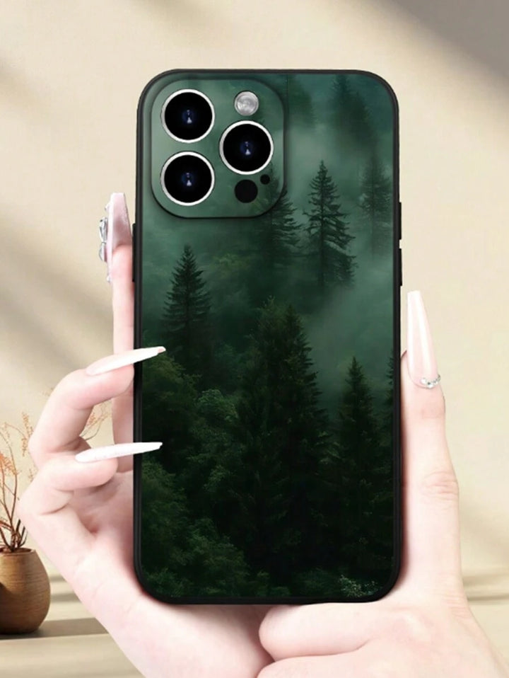 Stylish Watercolor Shockproof Phone Case with Woven Charm Strap – Compatible with iPhone & Redmi Models