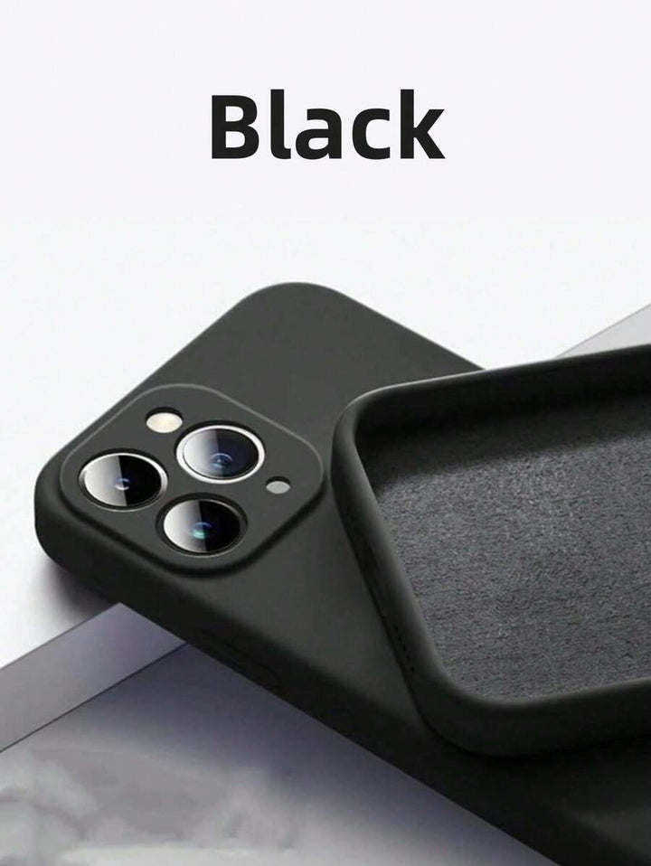Shockproof Silicone Case – Anti-Fingerprint – Fits iPhone 12–16 Pro Max, S23 Ultra, Redmi Note 11 & OPPO