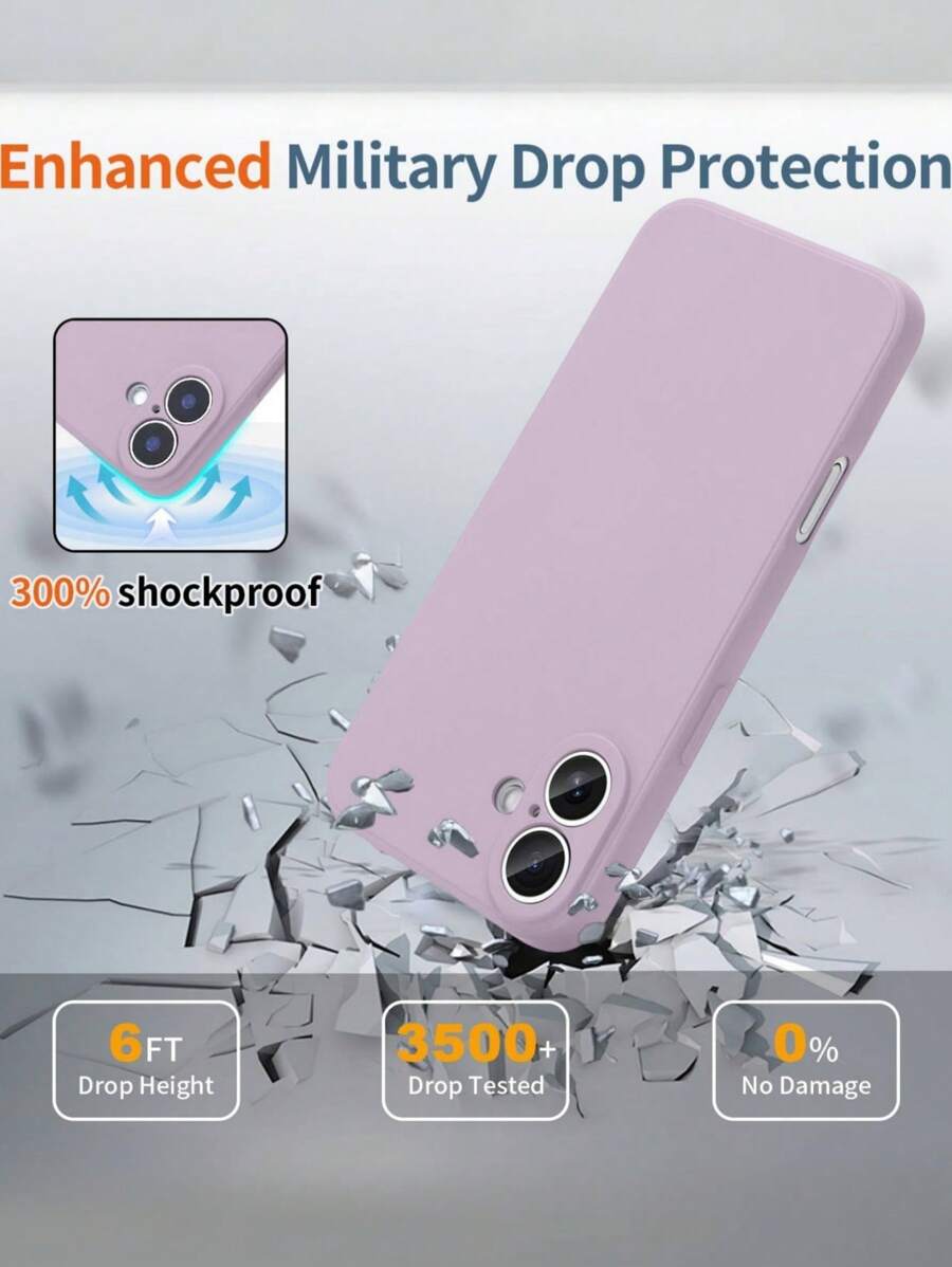 Shockproof Silicone Case – Anti-Fingerprint – Fits iPhone 12–16 Pro Max, S23 Ultra, Redmi Note 11 & OPPO